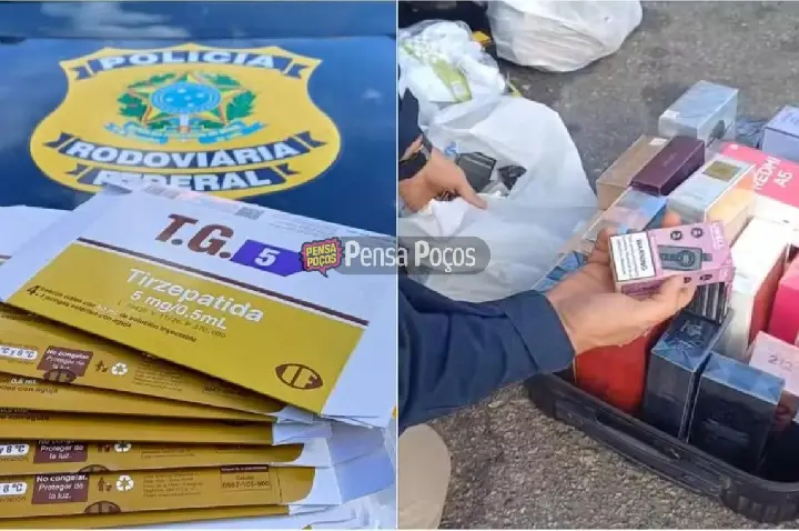 Drogas, munições e remédio emagrecedor contrabandeado apreendidos na Fernão Dias