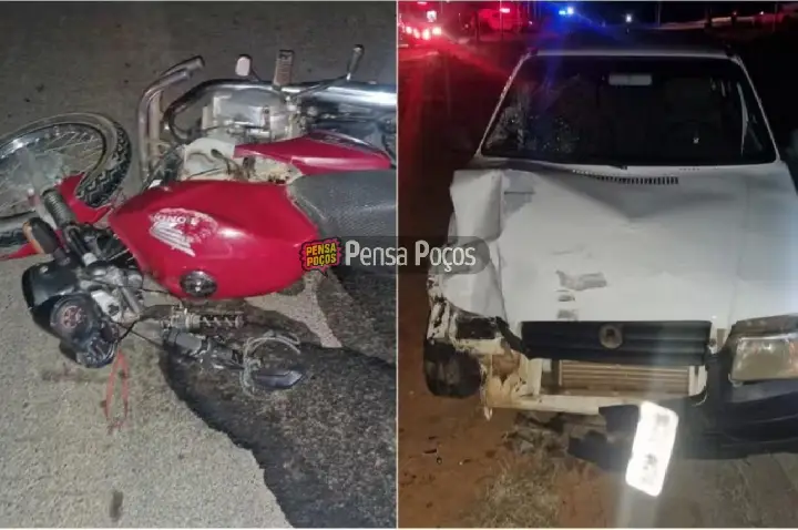 Motociclista morre em colisão na MG-184; motorista de 21 anos é preso