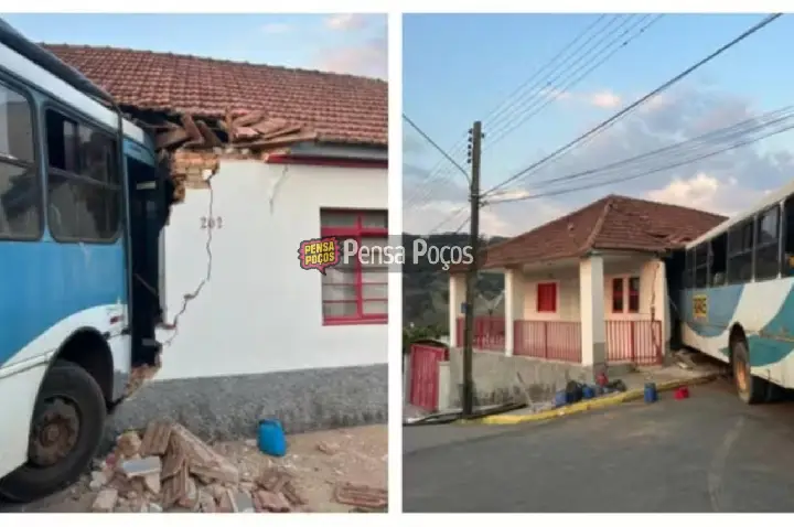 Ônibus desgovernado invade casa em São Roque da Fartura e deixa feridos