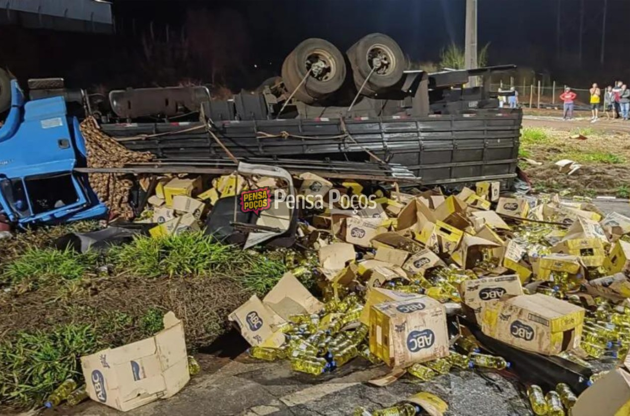 Caminhão desgovernado mata motorista e deixa seis feridos na MG-179