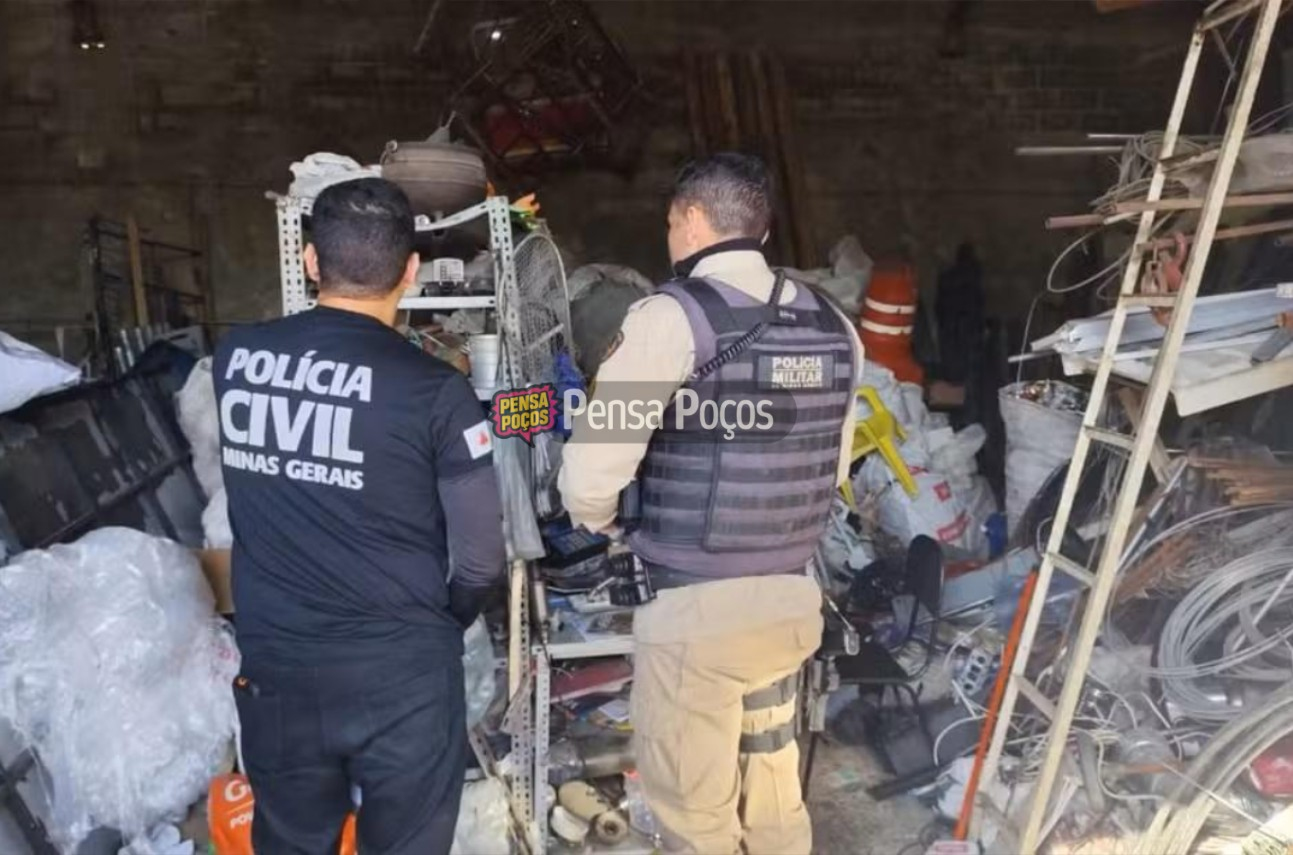 Operação apreende 1,5 tonelada de fios e prende dono de ferro-velho
