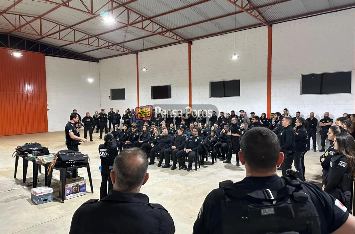 Polícia Civil cumpre 40 mandados em operação contra o tráfico em Poços de Caldas