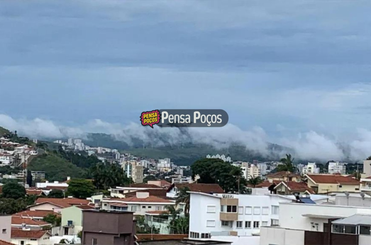 Alerta de tempestade e granizo atinge Poços de Caldas
