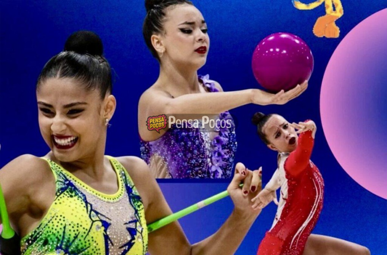 Ginastas de Poços brilham e levam prata nos Jogos da Juventude