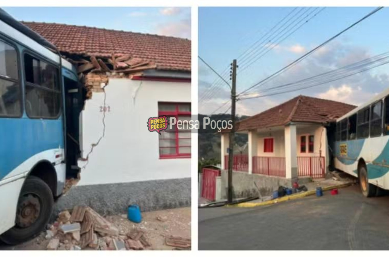Ônibus desgovernado invade casa em São Roque da Fartura e deixa feridos